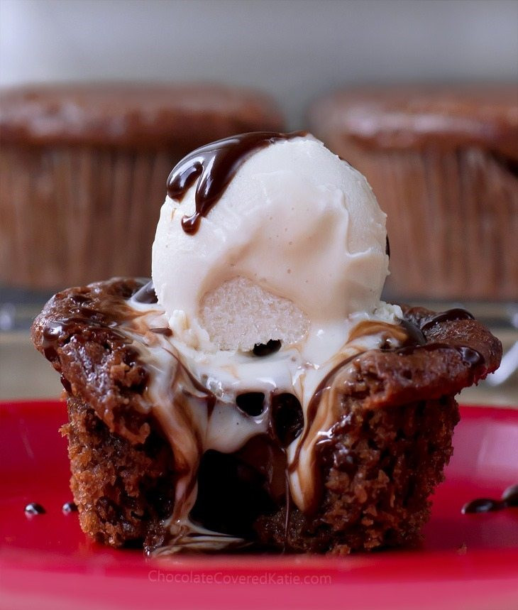 Chocolate Volcano Cake
 Molten Chocolate Lava Cakes – Baked In A Muffin Tin
