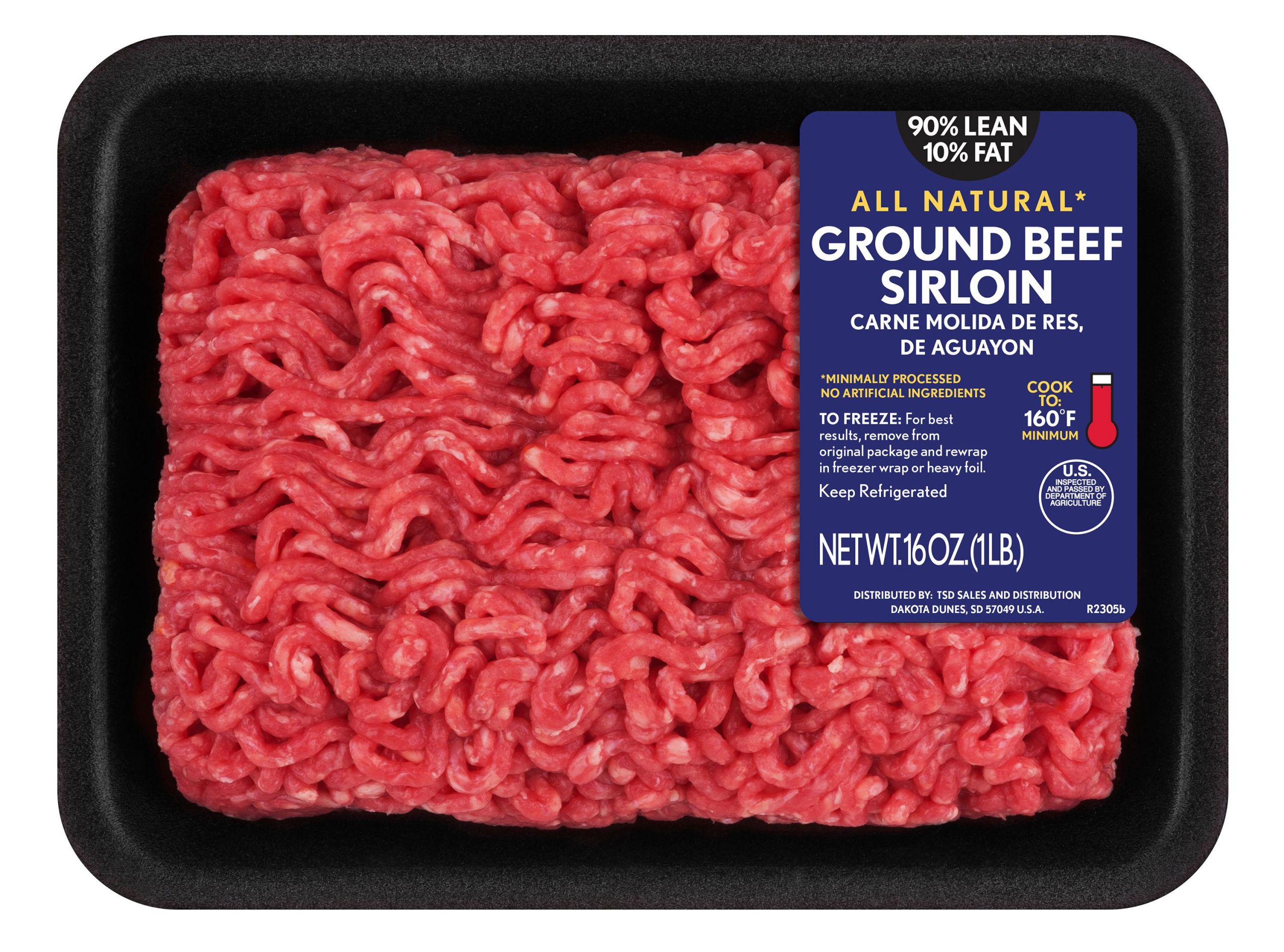 Cholesterol In Ground Beef
 All Natural Lean Fat Ground Beef Sirloin Tray 1