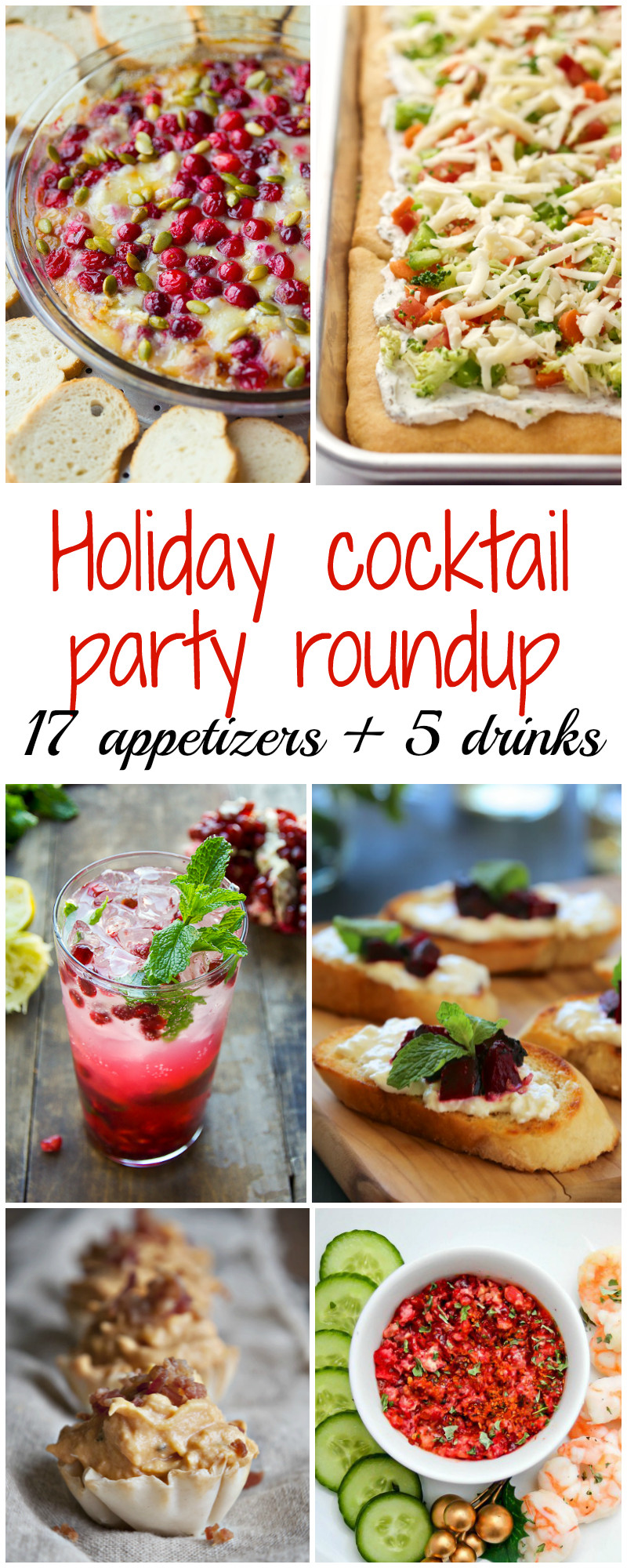Christmas Cocktail Party Appetizers
 Holiday cocktail party recipe round up