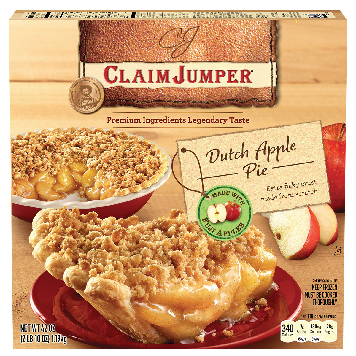 Claim Jumper Desserts
 Claim Jumper Dutch Apple Pie Frozen Dessert 42 Oz
