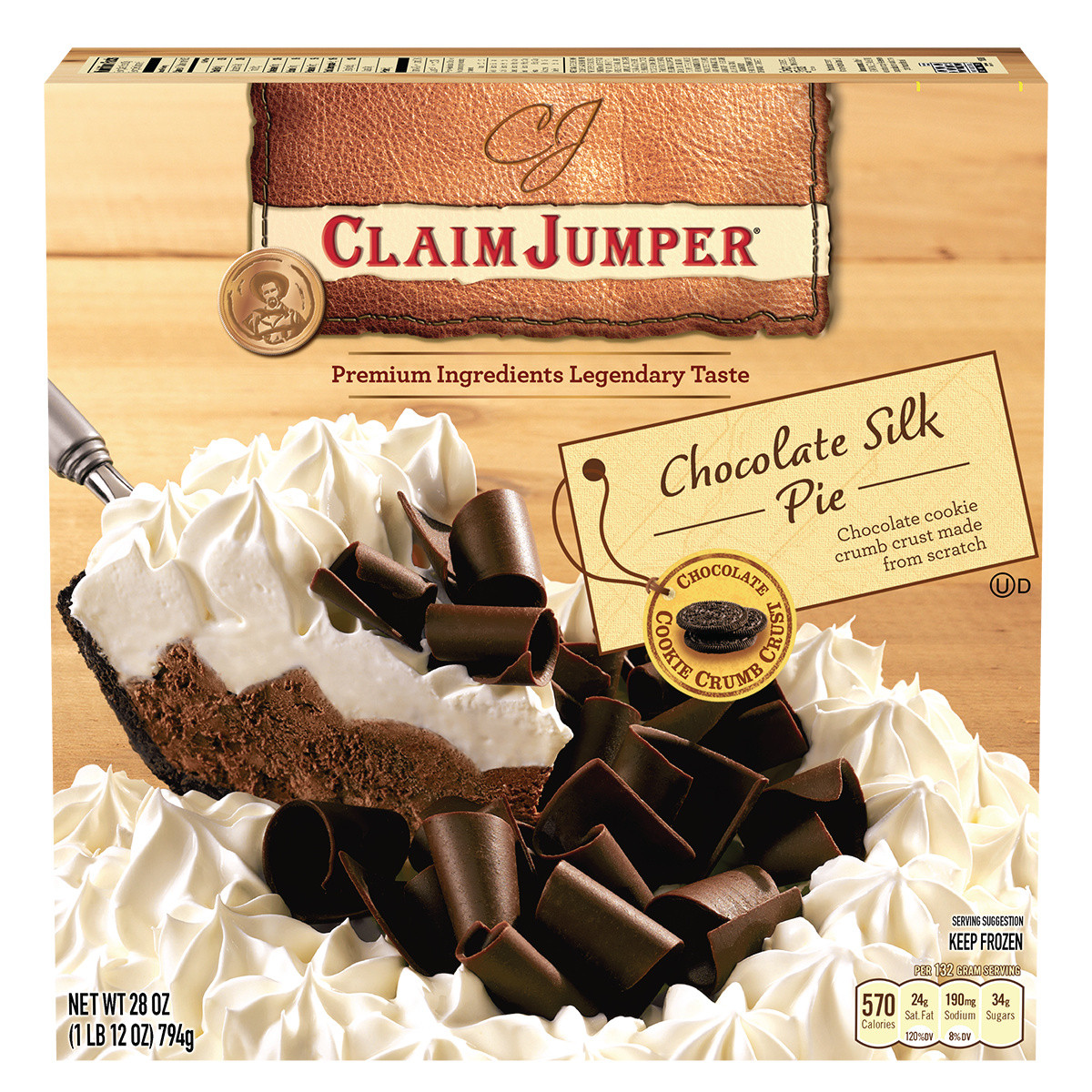Claim Jumper Desserts
 Claim Jumper Chocolate Silk Pie Frozen Dessert 28 Oz