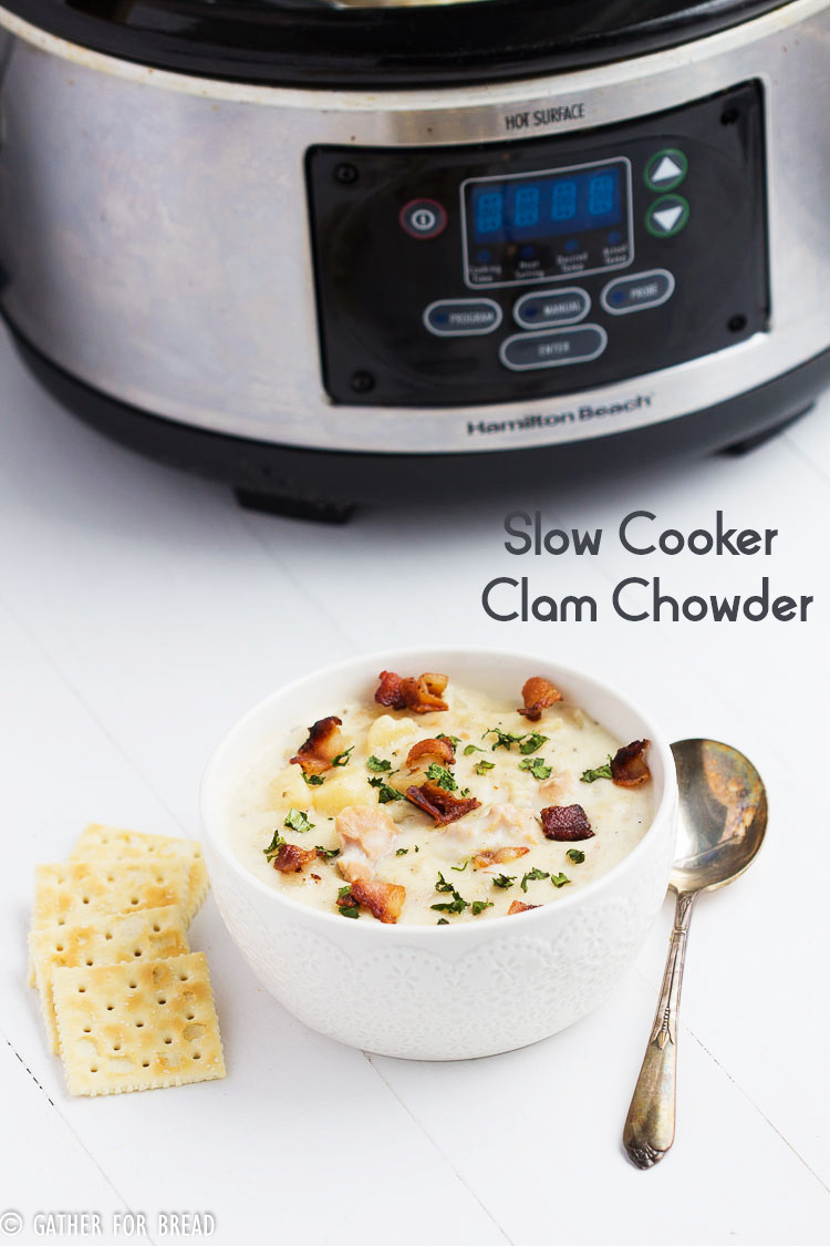 Clam Chowder Recipe Slow Cooker
 Slow Cooker Clam Chowder Gather for Bread