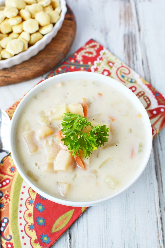 Clam Chowder Recipe Slow Cooker
 Slow Cooker Clam Chowder Recipe The Rebel Chick