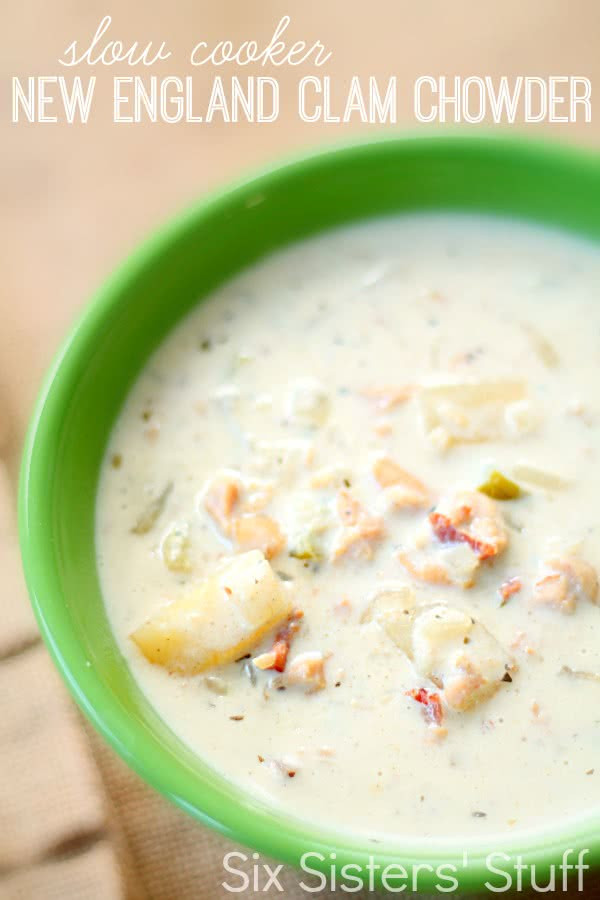 Clam Chowder Recipe Slow Cooker
 Slow Cooker New England Clam Chowder Recipe Six Sisters