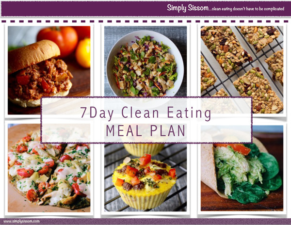 Clean Eating 7 Day Meal Plan
 7 Day Clean Eating Meal Plan