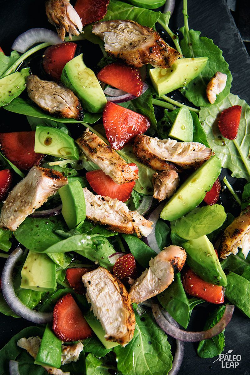 Clean Eating Chicken Salad
 Chicken Strawberry Avocado And Spinach Salad