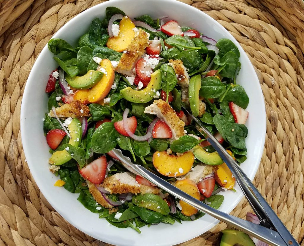Clean Eating Chicken Salad
 Crispy Quinoa Chicken & Strawberry Spinach Salad