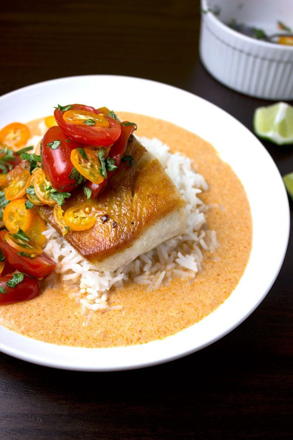 Cobia Fish Recipes
 Seared Cobia Tomatos & Kumquats Thai Coconut Curry Sauce
