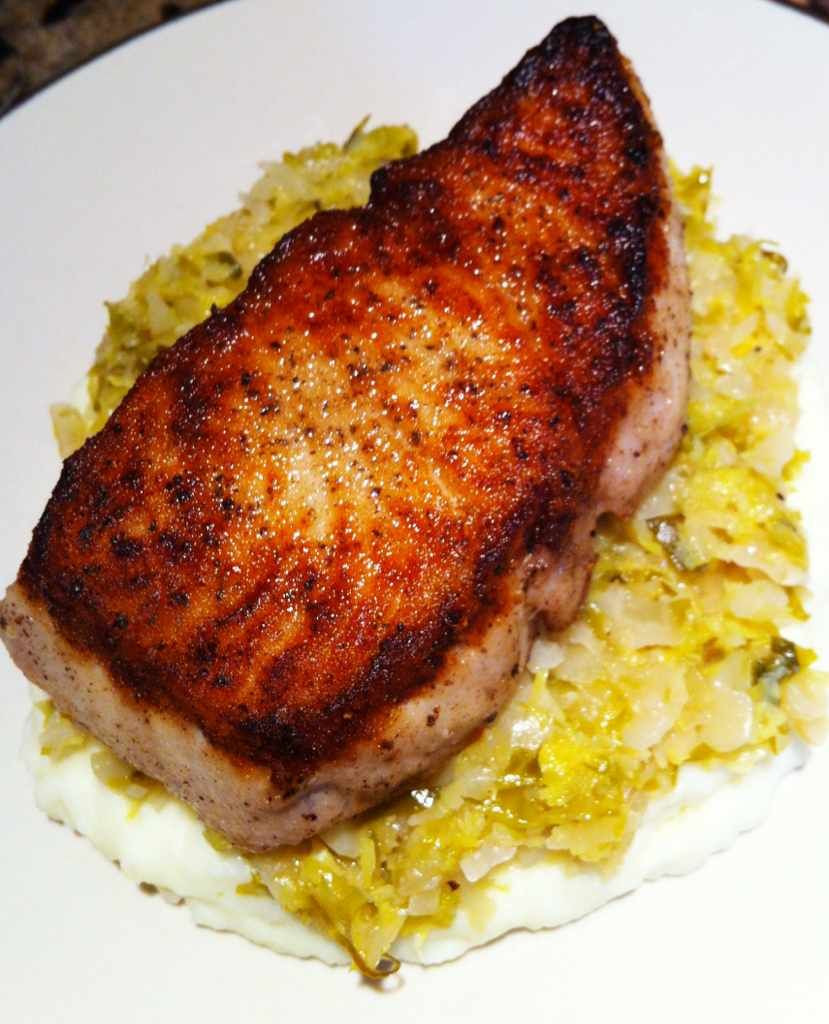 Cobia Fish Recipes
 Pan seared amberjack on shredded Brussels sprouts and