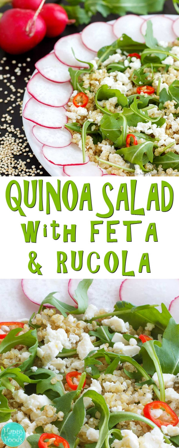 Cold Quinoa Salad Recipes
 Cold Quinoa Salad with Feta Cheese & Rucola Happy Foods Tube