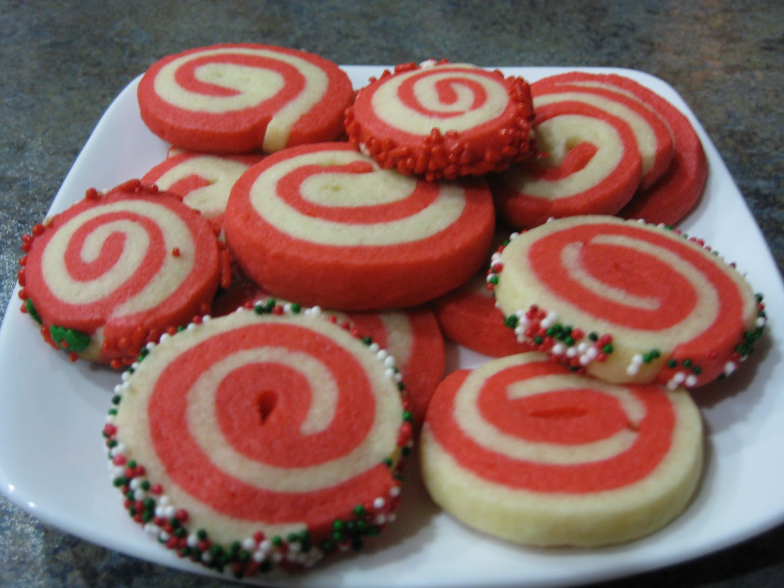 Colored Sugar Cookies
 Christine s Apron Adventures Christmas Countdown Spiral