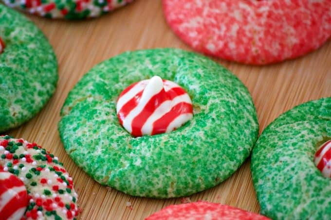 Colored Sugar Cookies
 Peppermint Blossom Cookies 365 Days of Baking and More
