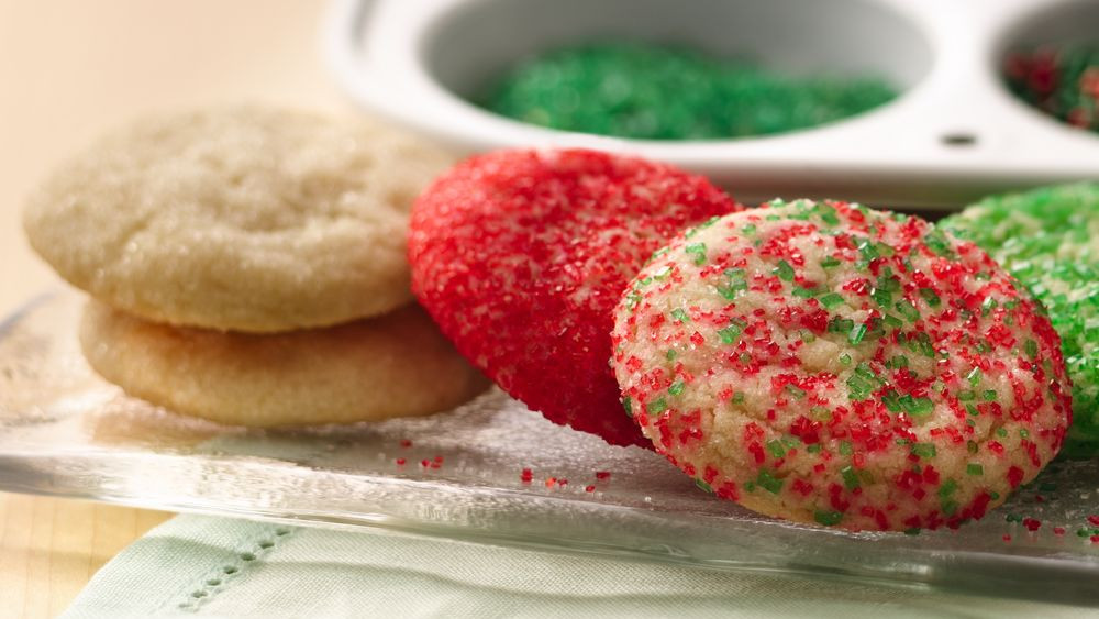 Colored Sugar Cookies
 Simple Holiday Sugar Cookies recipe from Pillsbury