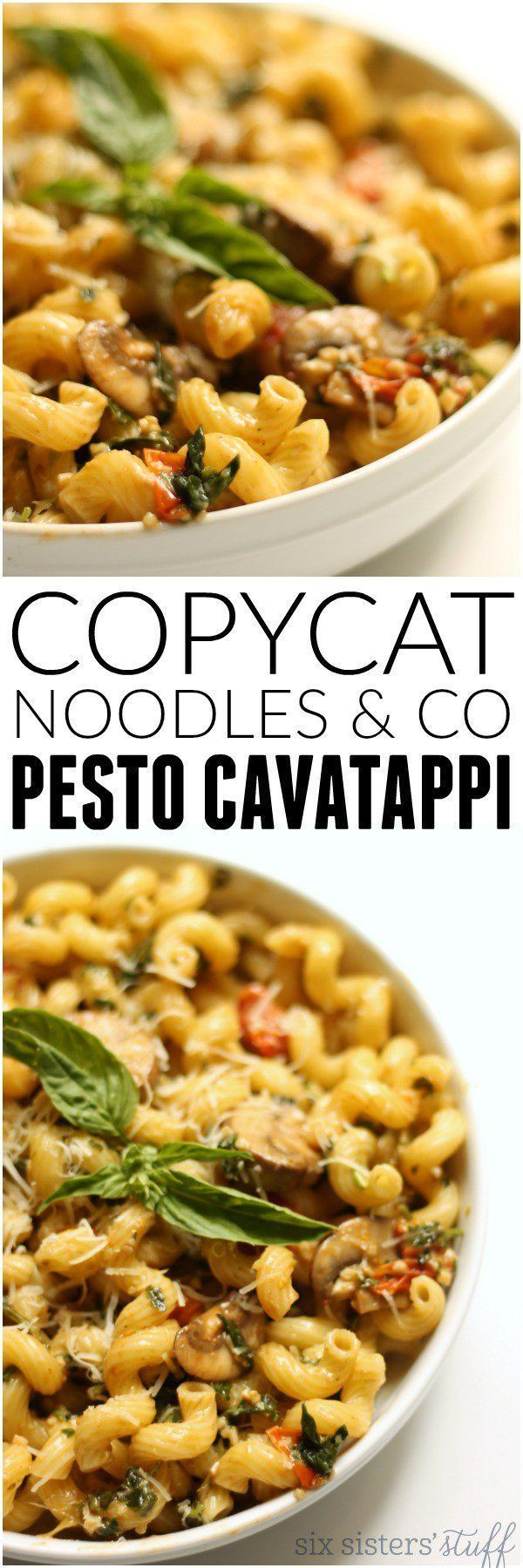 Company Dinner Ideas
 Noodles & pany Pesto Cavatappi Copycat Recipe