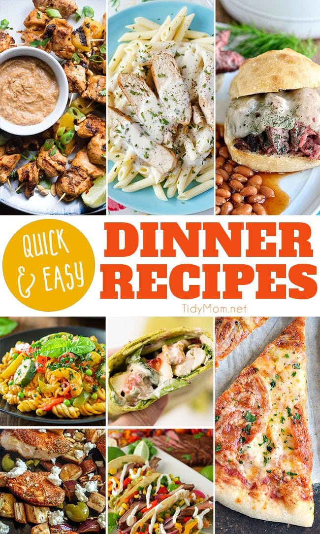 Company Dinner Ideas
 Dinner in a Flash Quick Easy Dinner Recipes