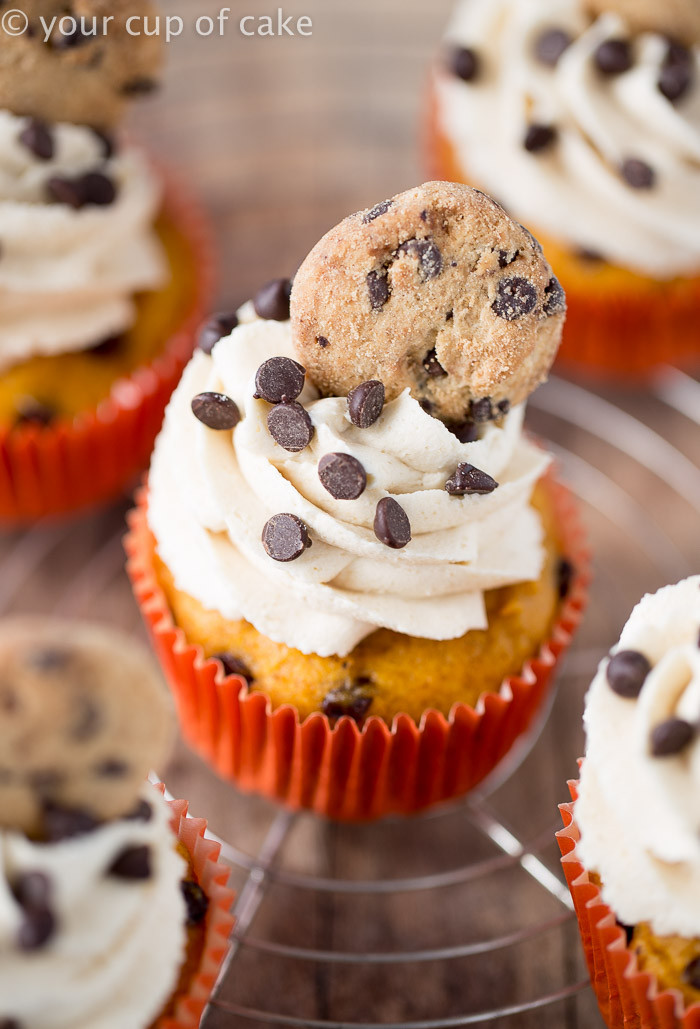 Cookie And The Cupcakes
 Pumpkin Cookie Dough Cupcakes Your Cup of Cake