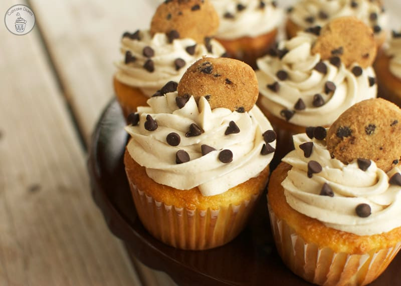 Cookie And The Cupcakes
 Chocolate Chip Cookie Dough Cupcakes