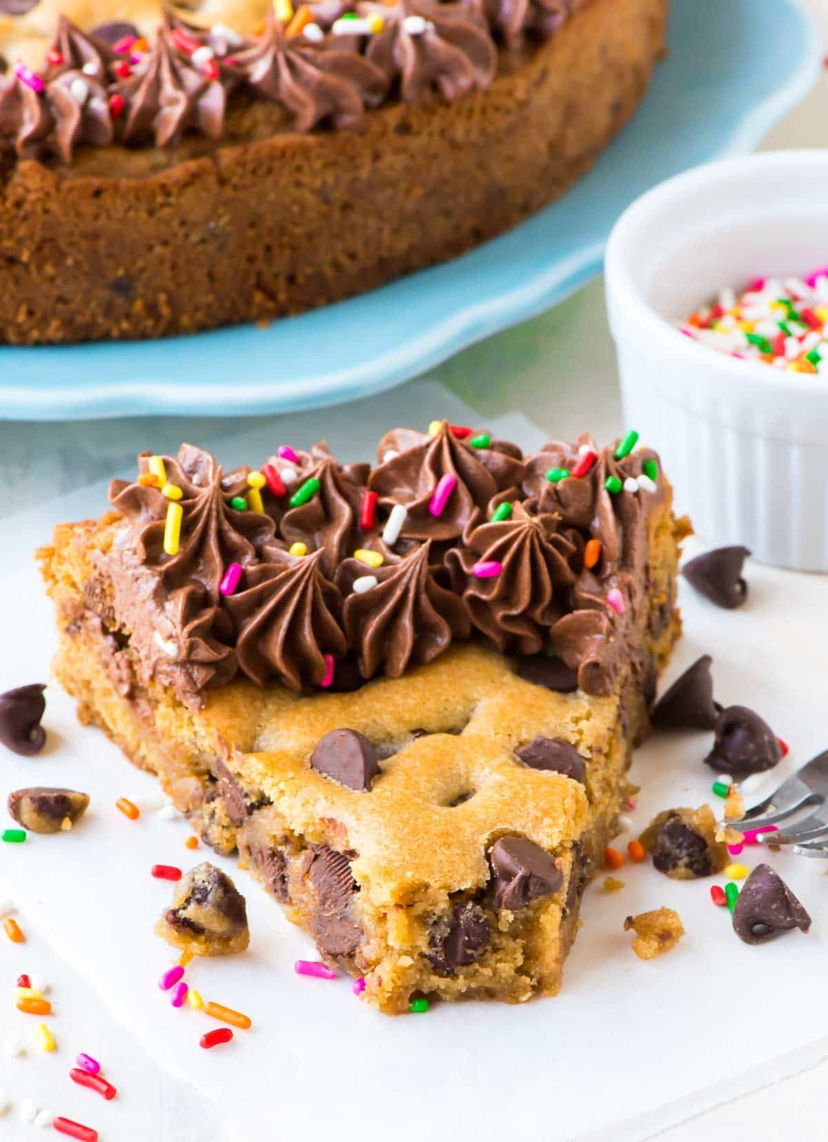 Cookie Cake Recipe
 Chocolate Chip Cookie Cake Recipe with Chocolate Fudge
