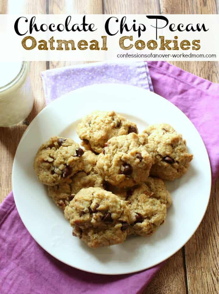 Cookies Without Butter
 Chocolate Chip Pecan Oatmeal Cookie Recipe Without Butter