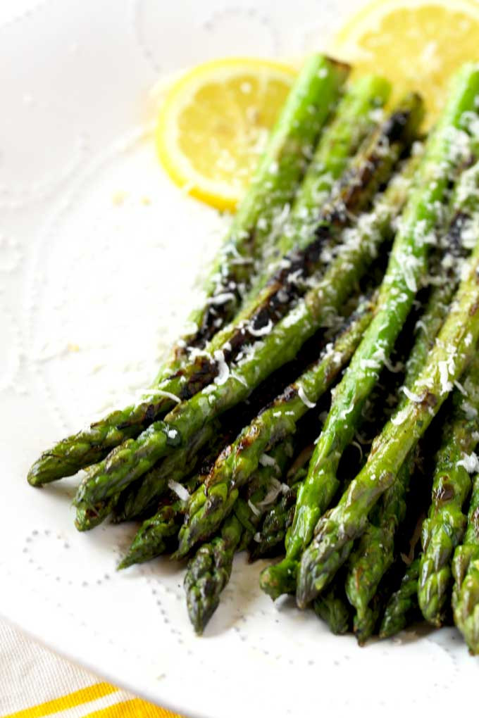 Cooking Asparagus On The Grill
 Grilled Asparagus with Lemon Garlic Butter & Parmesan