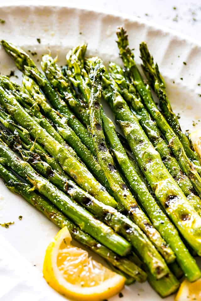 Cooking Asparagus On The Grill
 Easy Grilled Asparagus Topped with Parmesan