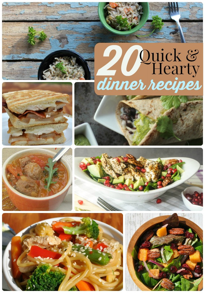 Cool Dinner Ideas
 Great Ideas 20 Hearty and Quick Dinner Recipes