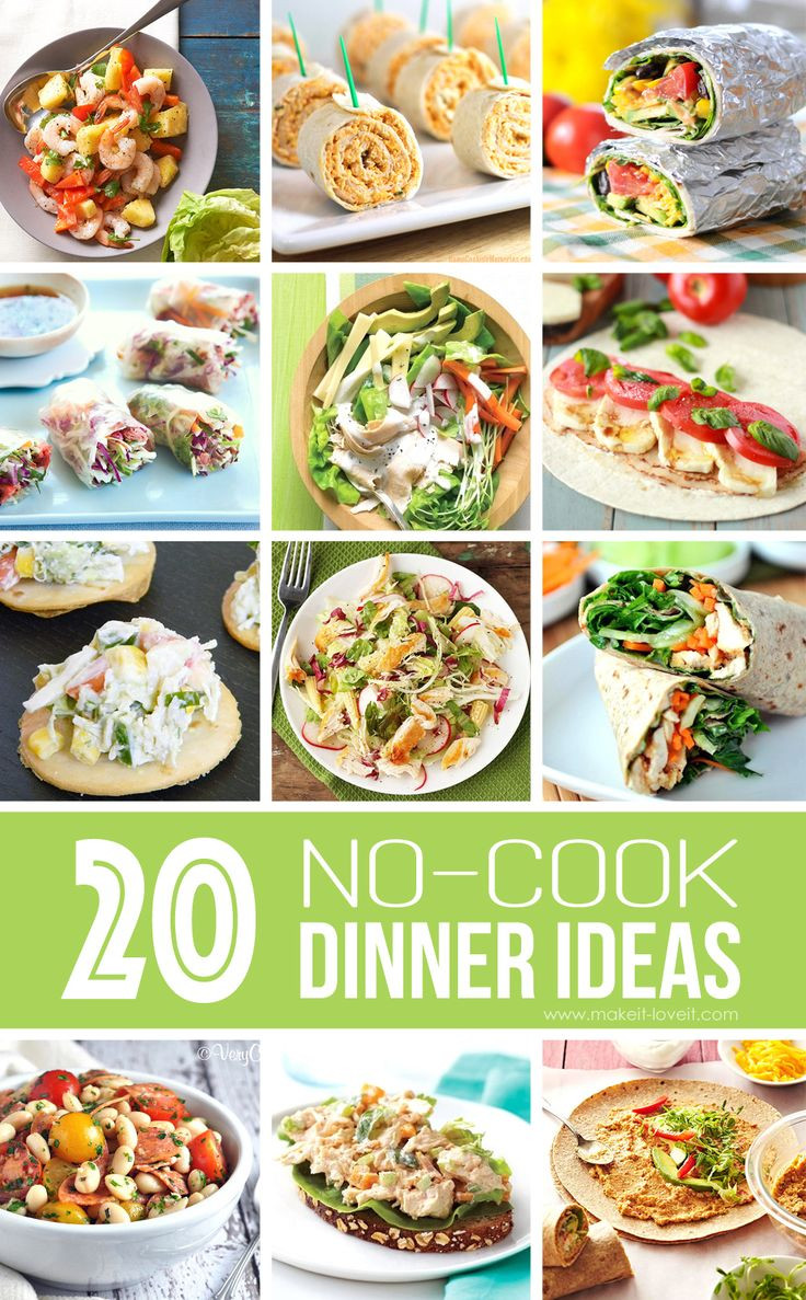 Cool Summer Dinners
 20 NO COOK Dinner Ideas…great for summer
