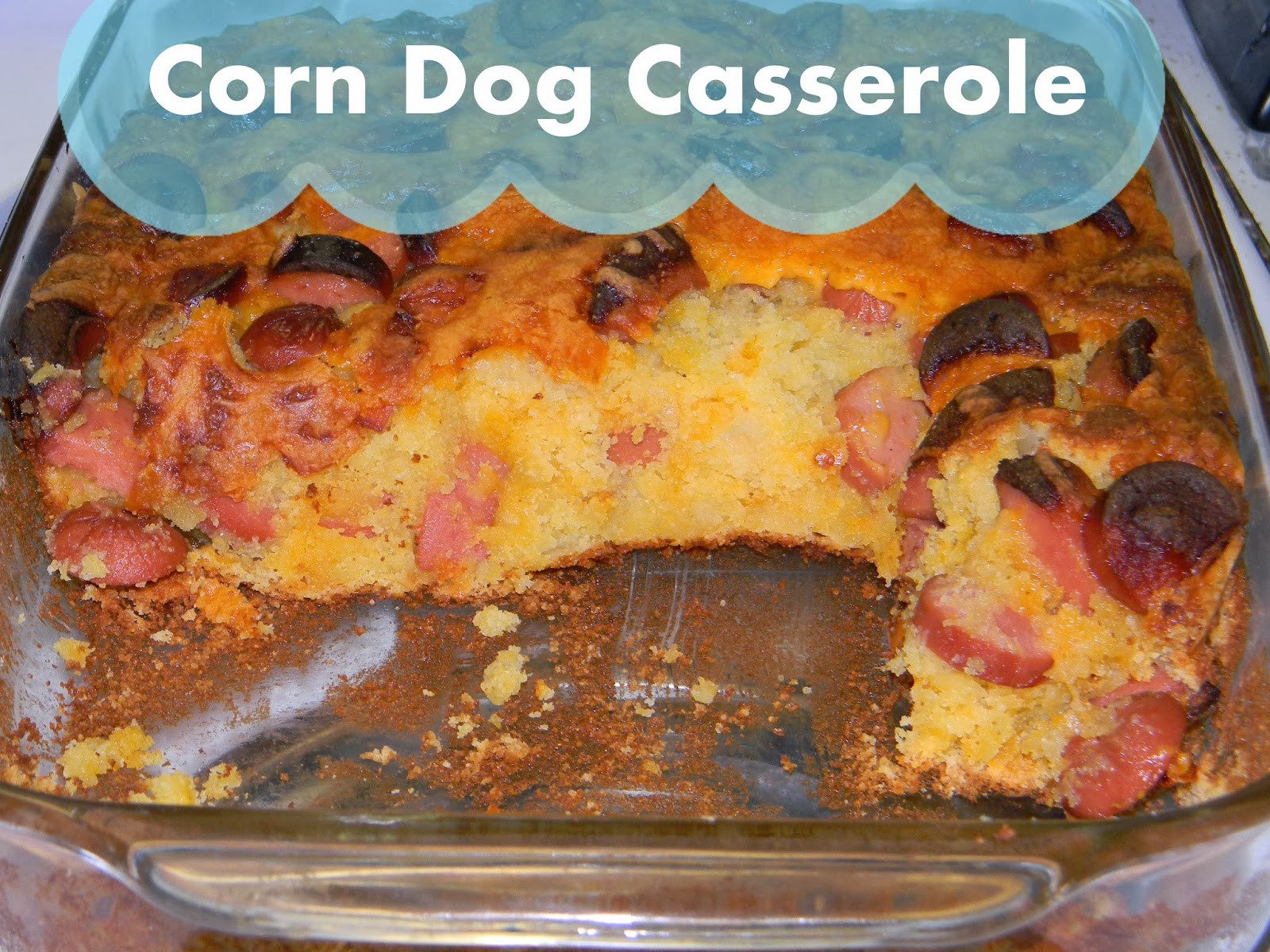 Corn Dog Casserole
 Growing to Four Corn Dog Casserole