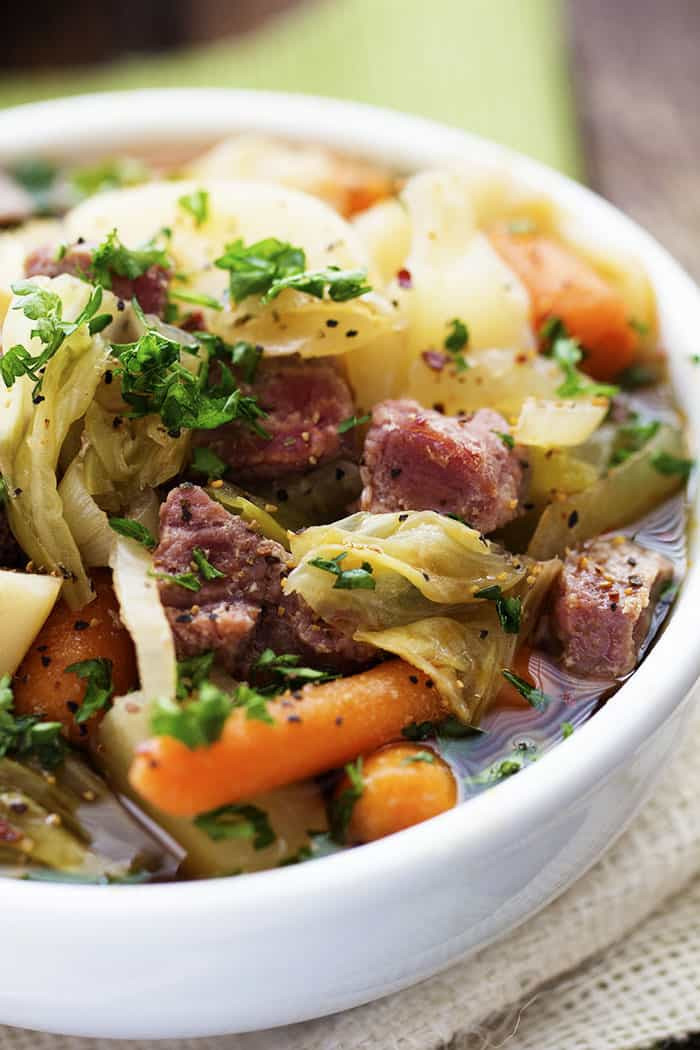 Corned Beef And Cabbage Stew
 Slow Cooker Corned Beef and Cabbage Stew