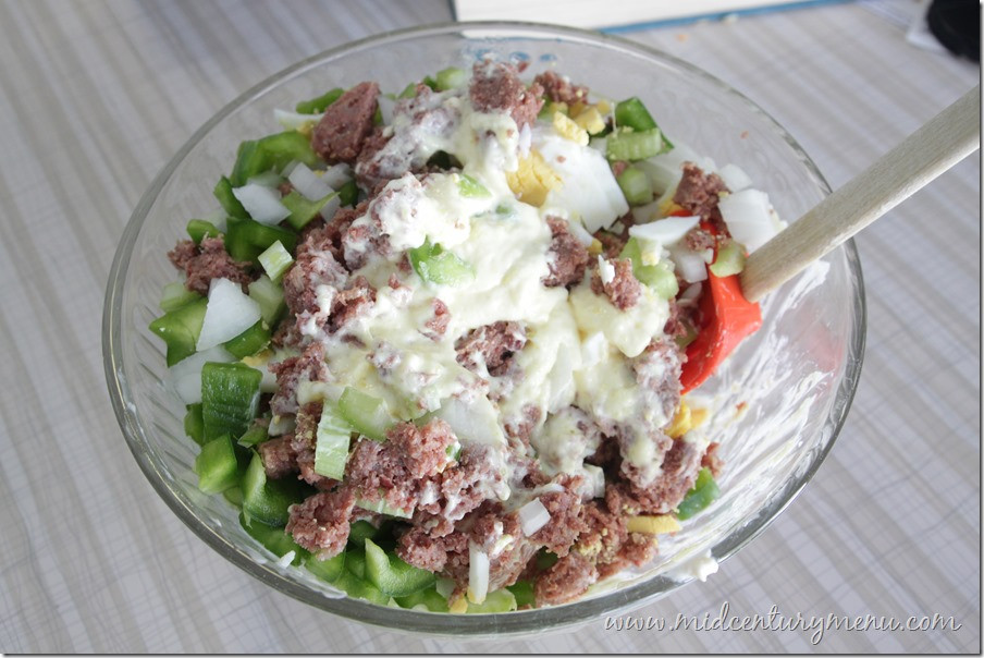 Corned Beef Salad
 Hearty Corned Beef Salad – A Mid Century St Patrick’s Day