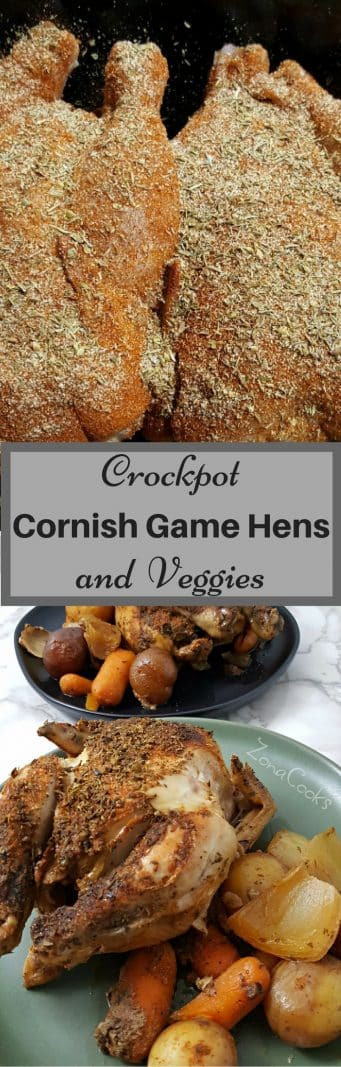 Cornish Game Hens Crockpot Recipes
 Crockpot Cornish Game Hens and Veggies Recipe • Zona Cooks
