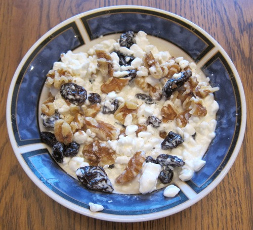 Cottage Cheese Breakfast Recipes
 Cottage Cheese Breakfast With Raisins And Walnuts