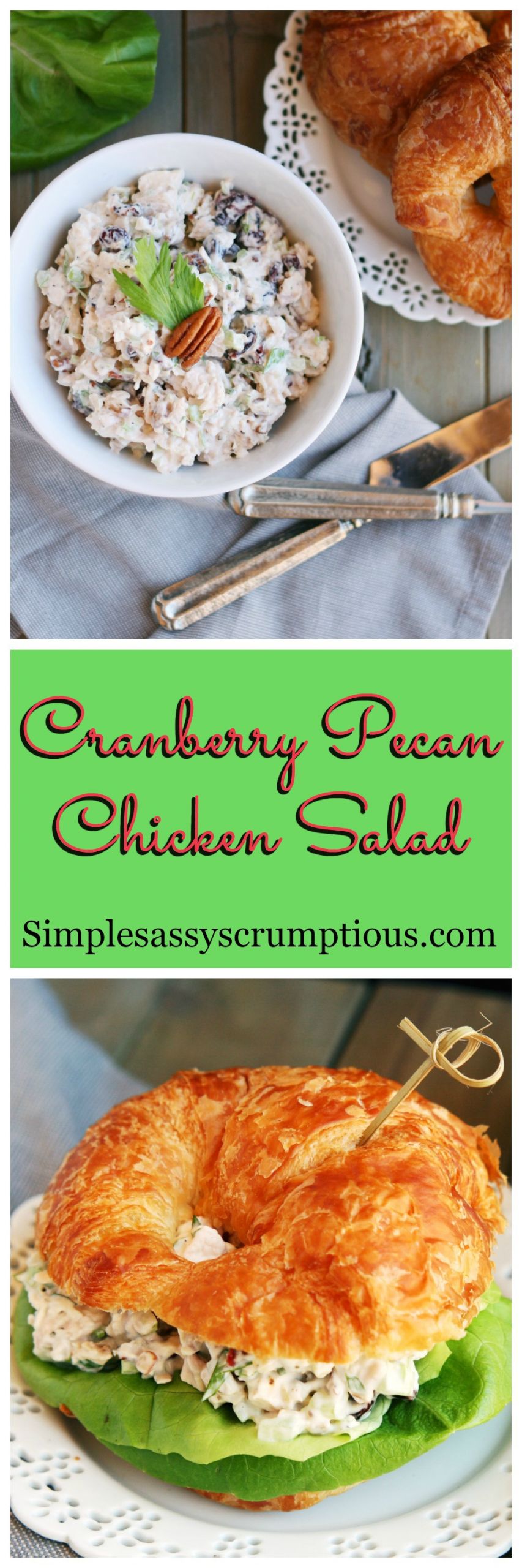 Cranberry Pecan Chicken Salad
 Cranberry Pecan Chicken Salad Simple Sassy and Scrumptious
