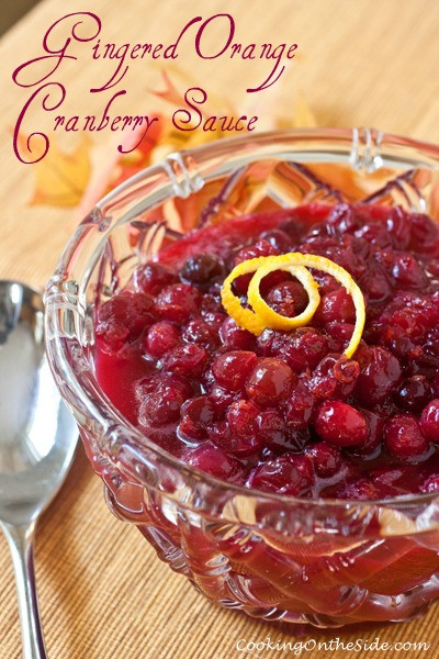 Cranberry Sauce Thanksgiving Side Dishes
 Recipe Gingered Orange Cranberry Sauce