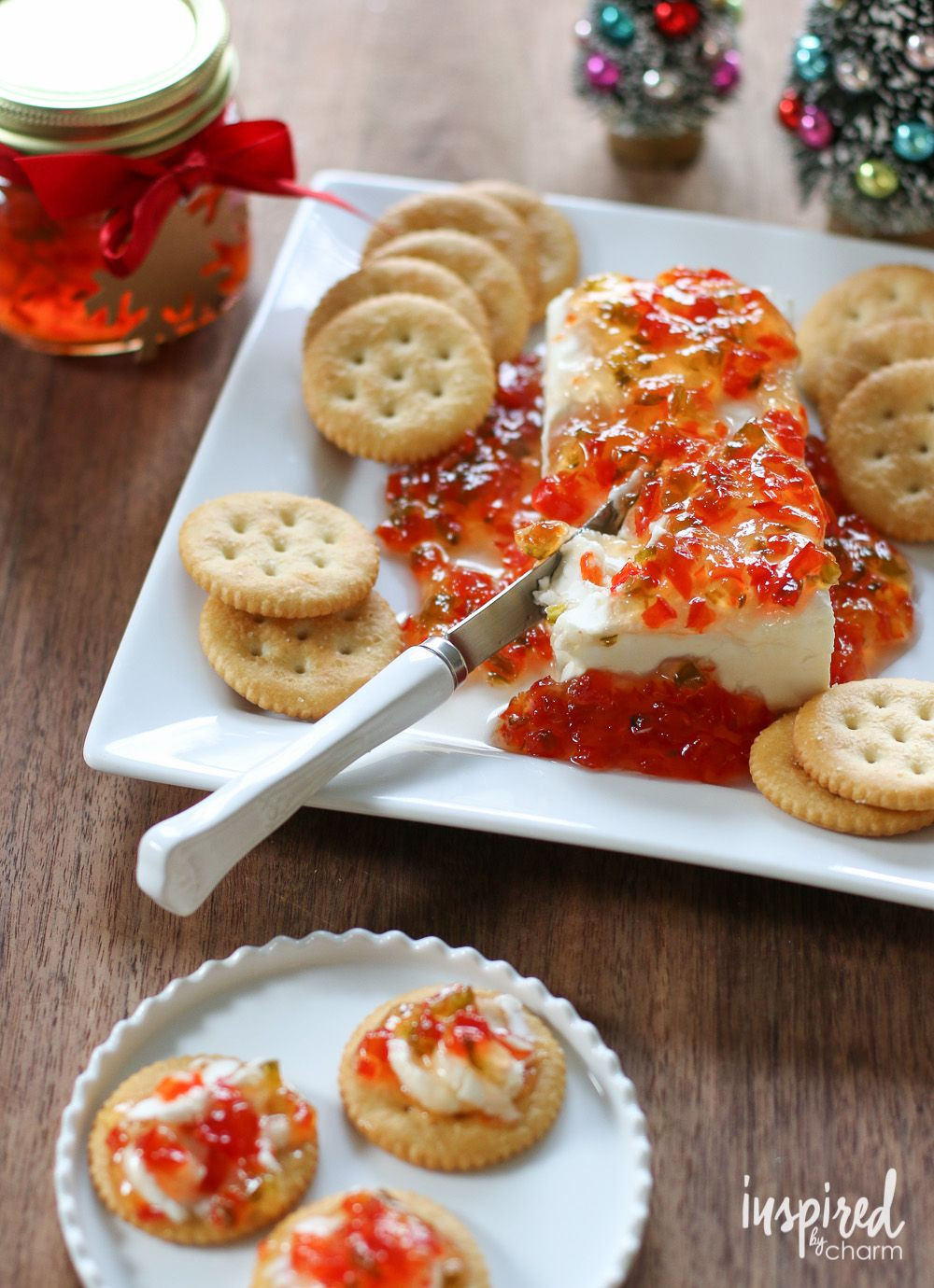 Cream Cheese Appetizers Jelly
 Red Pepper Jelly and Cream Cheese Log appetizer