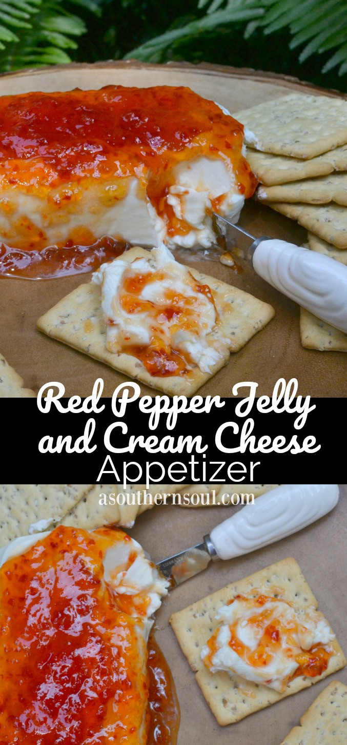Cream Cheese Appetizers Jelly
 Pepper Jelly & Cream Cheese Appetizer A Southern Soul