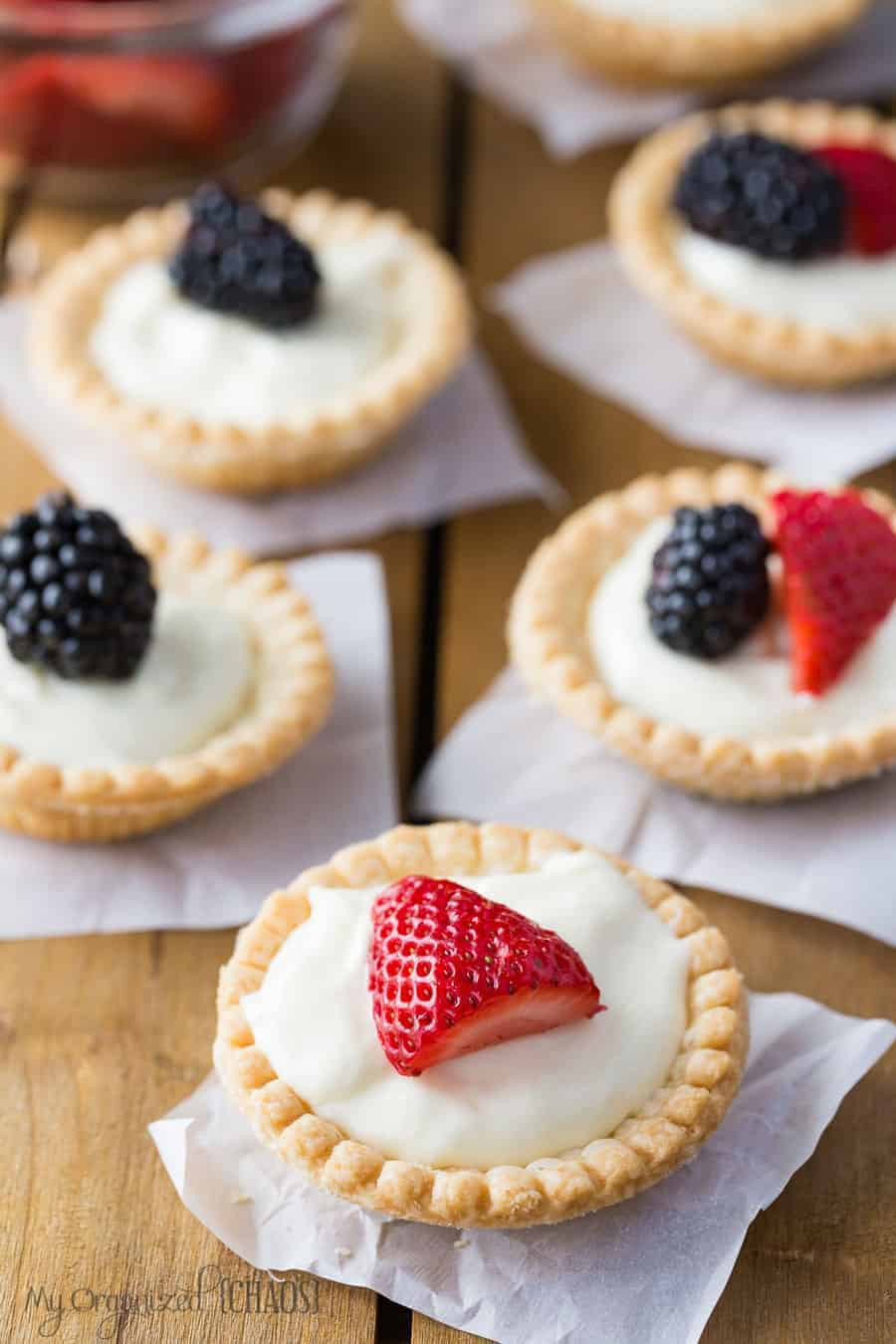 Cream Cheese Desserts
 Cream Cheese Tarts Topped with Fruit Recipe My Organized