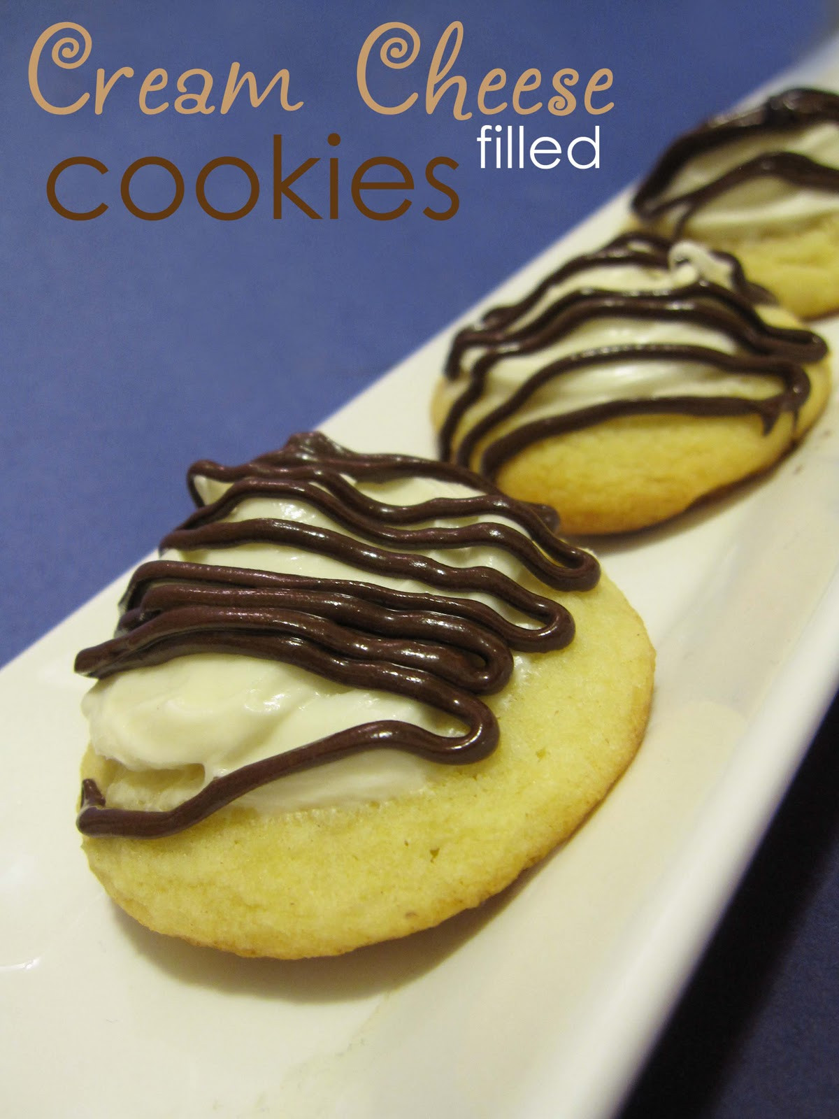 Cream Filled Cookies
 Day 8 of 12 Days of Christmas Cookies Cream Cheese Filled