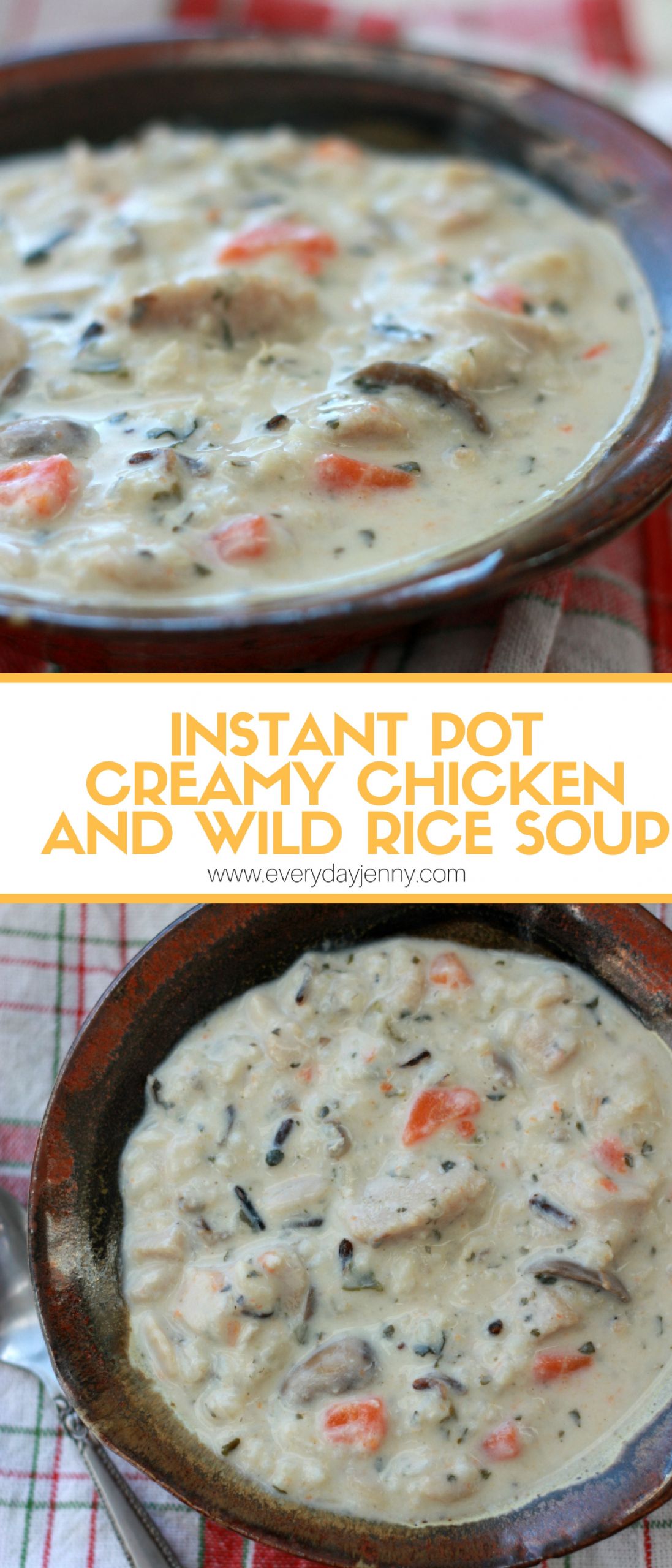 Cream Of Chicken And Rice Soup
 INSTANT POT CREAMY CHICKEN AND WILD RICE SOUP