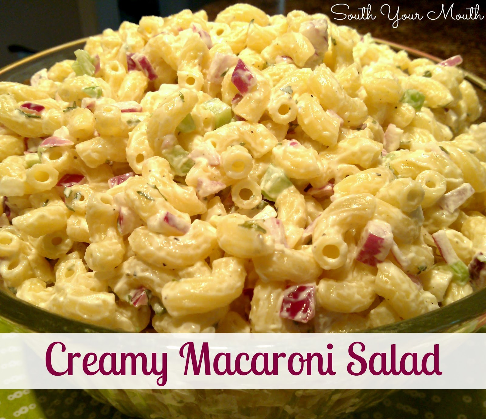 creamy macaroni salad recipe
