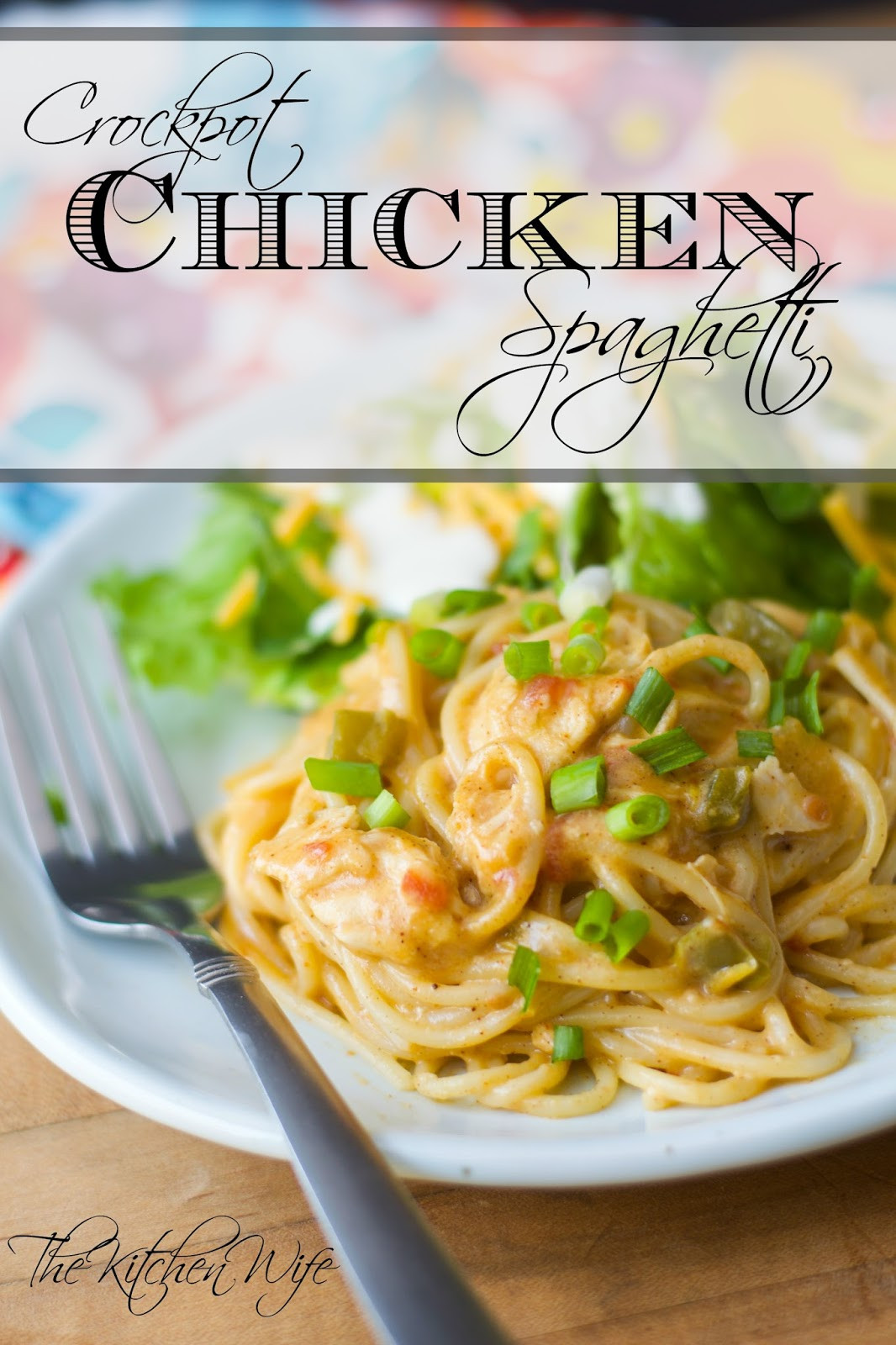 Crock Pot Chicken Spaghetti
 Crockpot Chicken Spaghetti Recipe The Kitchen Wife
