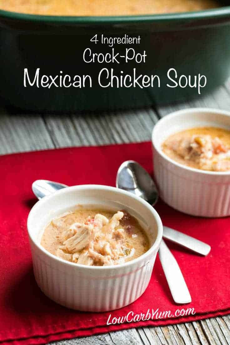 Crock Pot Recipes Low Carb
 Crock Pot Mexican Chicken Soup