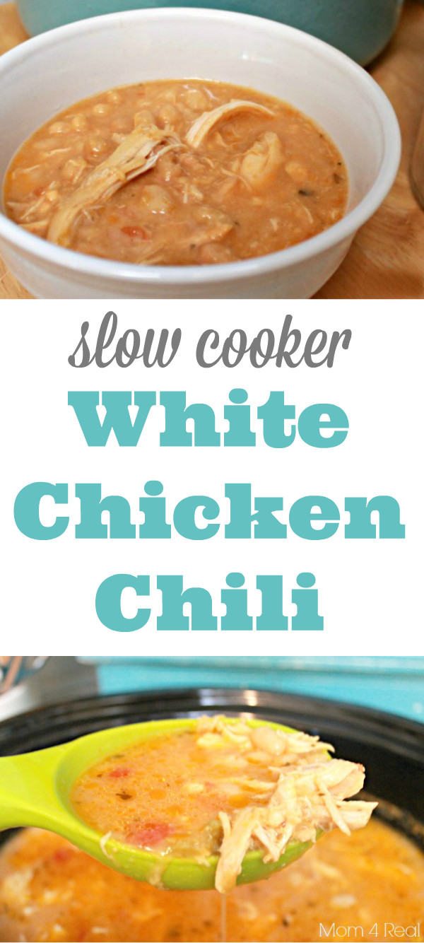 Crock Pot White Chicken Chili Recipe
 Easy Crock Pot White Chicken Chili Mom 4 Real