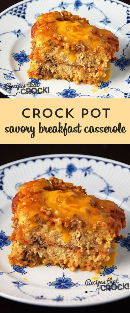 Crockpot Breakfast Casserole With Bread
 Savory Crock Pot Breakfast Casserole Recipes That Crock