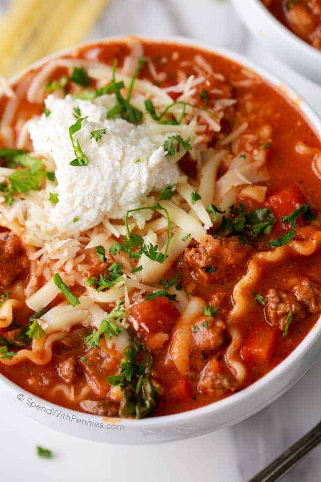 Crockpot Lasagna With Ricotta Cheese
 CrockPot Lasagna Soup Cheesy & Delicious Spend With