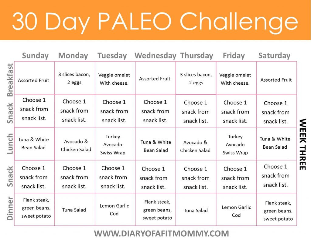 Crossfit Paleo Diet
 Diary of a Fit Mommy30 Day Paleo Challenge Diary of a