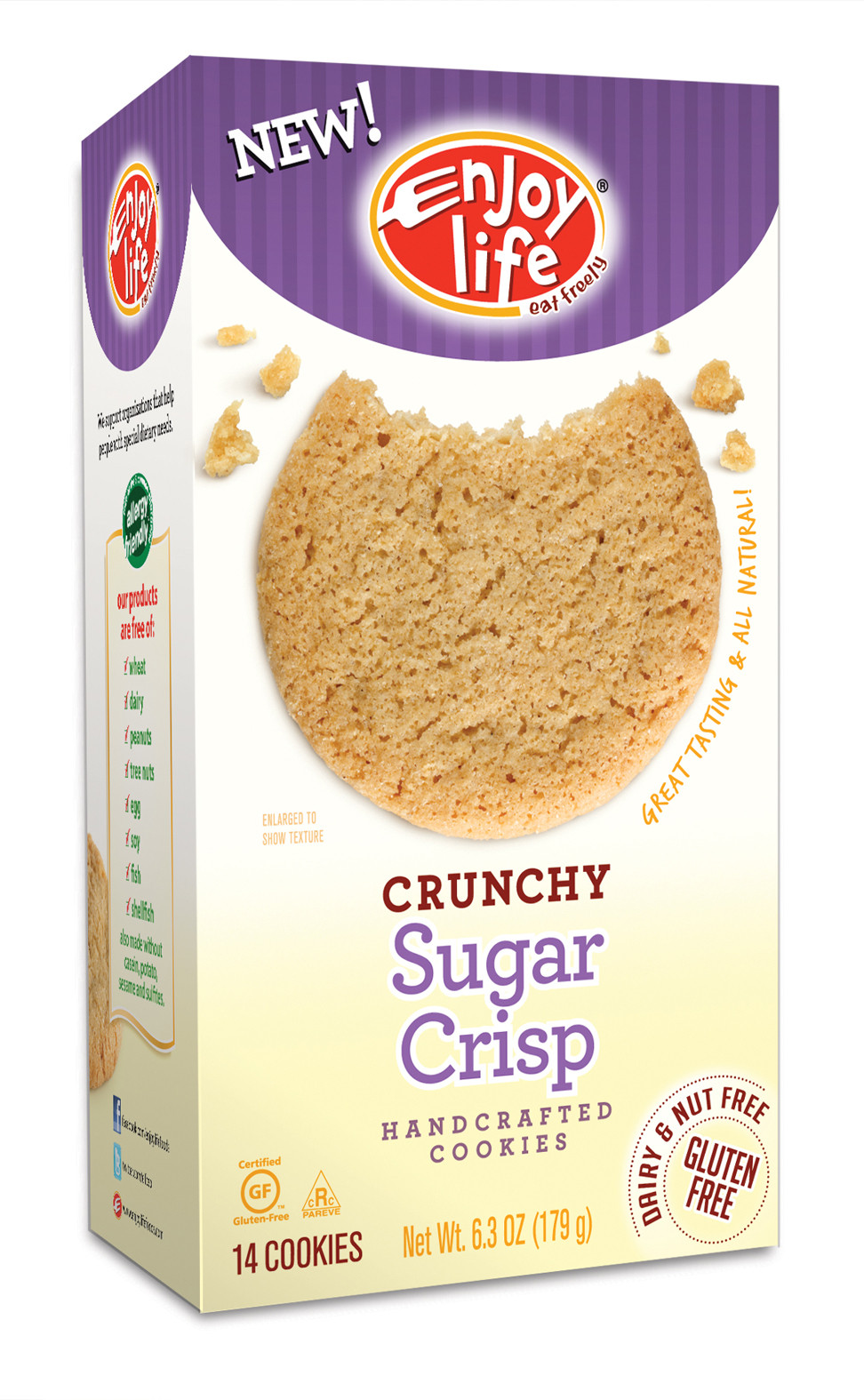 Crunchy Sugar Cookies
 Enjoy Life Crunchy Cookies Delicious Treat Tor Those With