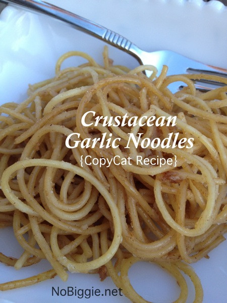 Crustacean Garlic Noodles Recipe
 Garlic Noodles recipe