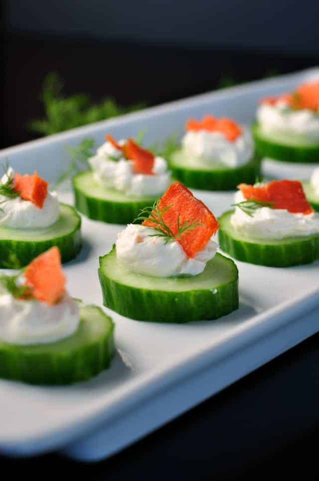 Cucumber Appetizers With Dill And Cream Cheese
 Smoked Salmon Cucumber Appies Flavour and Savour