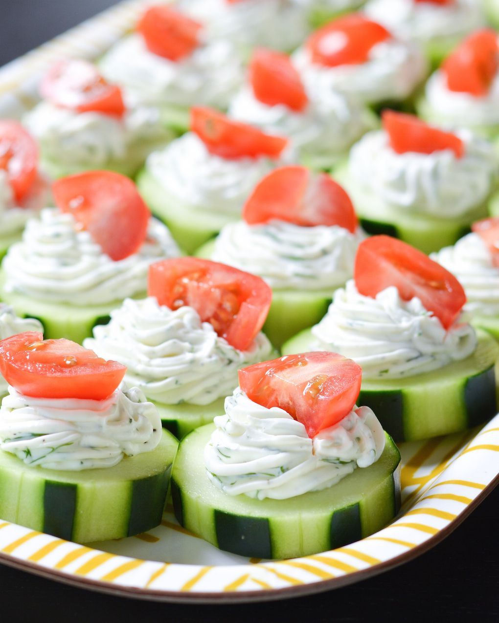 Cucumber Appetizers With Dill And Cream Cheese
 These fresh Dilly Cucumber Bites make a great healthy